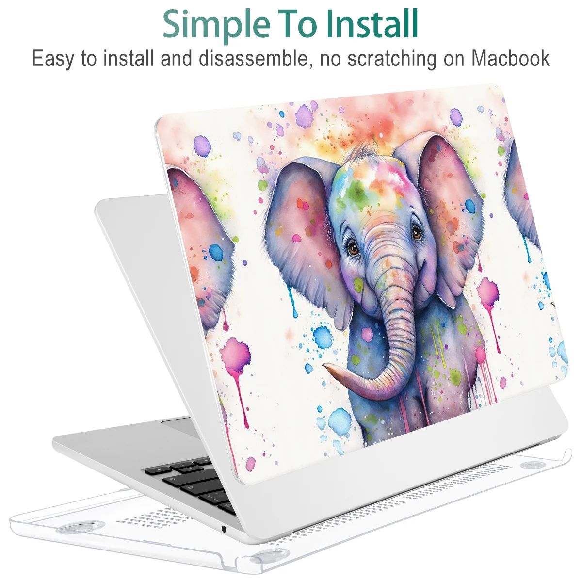 Cuteness Hard case for MacBook M4 2025 M2 M1 2023 Air 15 13 A2941 A2681 A2337 Pro 13 14 16 A2338 A2779 A2780 A2251 A2289 Pro15