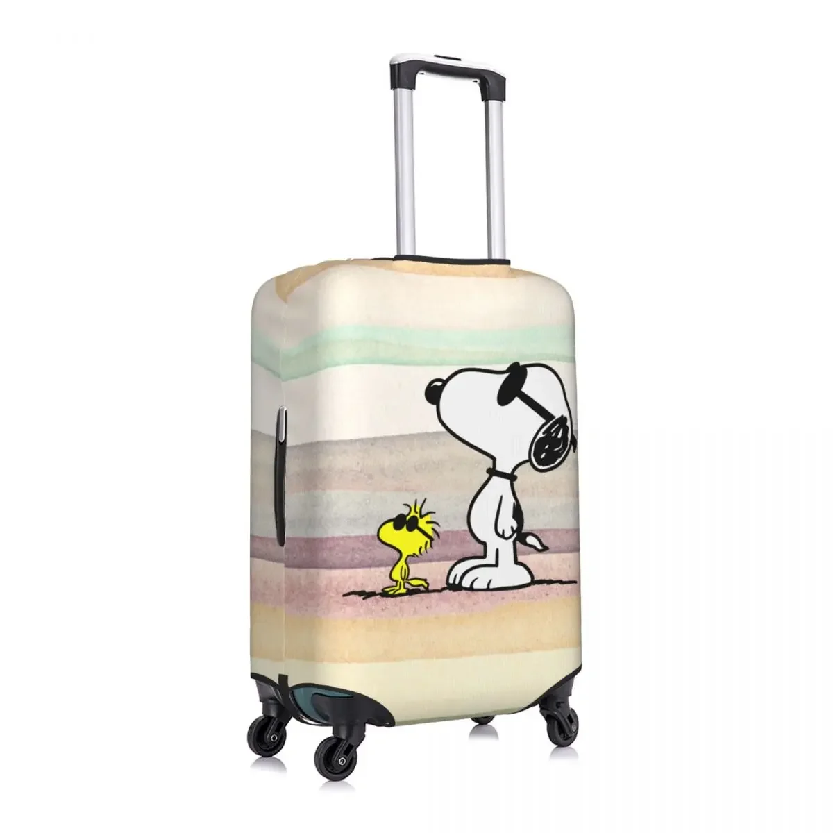 Custom Fashion Cute Cartoon Snoopy Luggage Cover Protector Dust Proof Travel Suitcase Covers