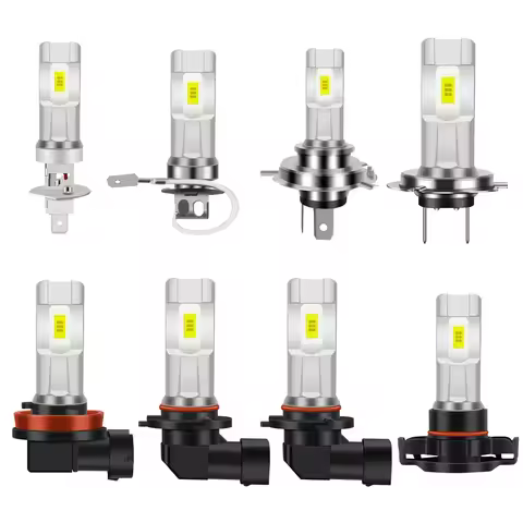 DC12V 24V 80W Car Headlight H1 H3 H4 H7 H8/H11 9005 9006 H16 LED Bulb Head Lamp 1800LM CSP LED Chips Fog Bulb 6000K White