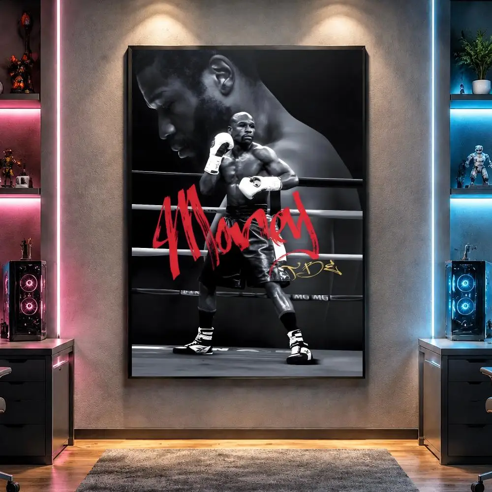 Boxer F-Floyd Mayweather Boxing Legend Poster Wall Art Bedroom Living Room Dorm Bar Cafe Gym Studio Home Decor Gifts