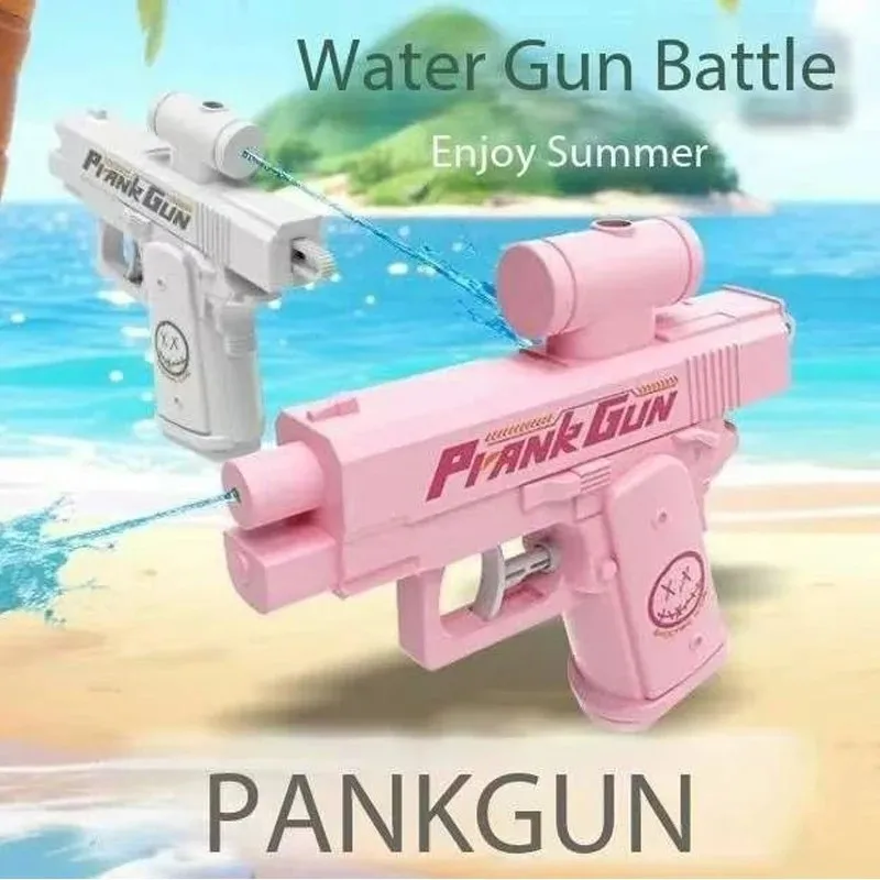 ใหม่ Prank ปืนฉีดน้ําของเล่นมือถือคู่มือ 2-Way Water Gun ฤดูร้อนซนน้ําของเล่นเด็กผู้ใหญ่สระว่ายน้ํากลางแจ้งของเล่น
