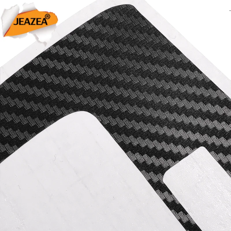 JEAZEA For Ford Focus 3 Tuning MK3 Automatic LHD Car Styling Interior Center Console Carbon Fiber Molding Sticker Decal