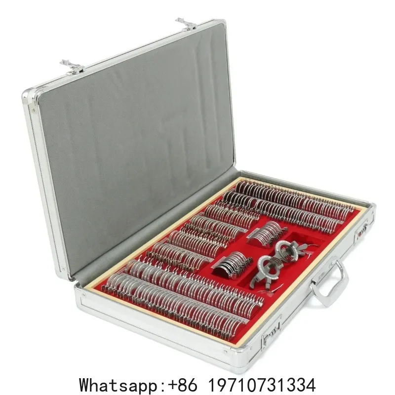 

104Pcs Adjustable Optometry Test Optical Trial Lens Set Plastics Rim Aluminium Case Optometria Tool Eye Testing Frame Glasses