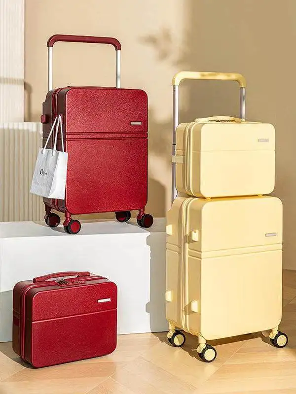 wide-pull-rod-travel-suitcase-new-sub-box-luggage-password-box-women's-makeup-bag-20-inch-travel-password-box-set