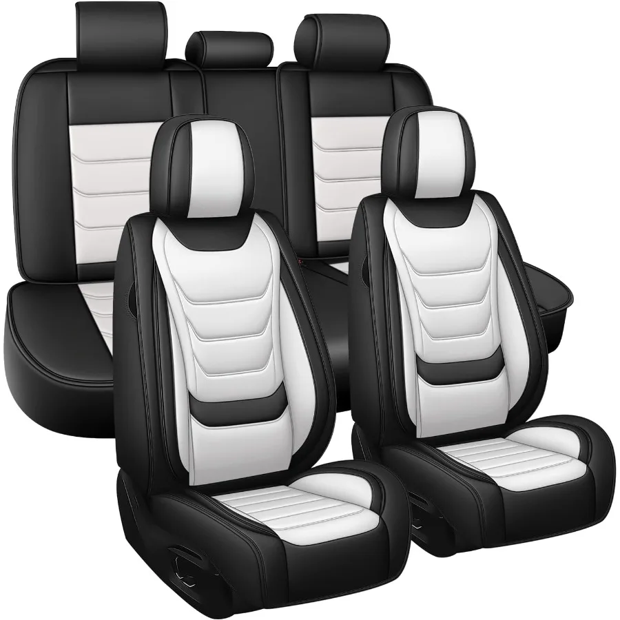 

Waterproof Nappa Leather Car Seat Covers for Chevy Camaro 20002024 Compatible with Airbag Seats Comfortable 5Seater Seat Cover