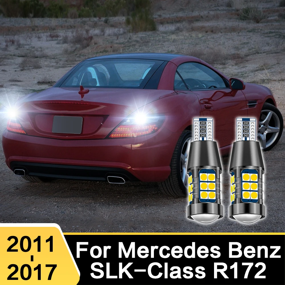 2X For Mercedes Benz SLK Class R172 2011 - 2017 W16W T15 912 921 906 LED Car Reverse Light Bulbs Canbus Backup Lamp Accessories