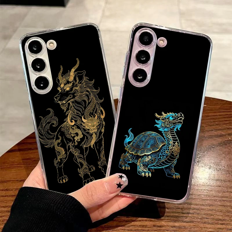 Transparent Phone Case for Samsung Galaxy A16 A14 A12 A22 A24 A37 A56 A57 A42 A30 A40 5G Soft TPU Cover Xuanwu Present Funda Bag