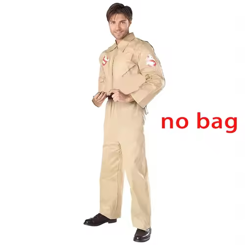 Halloween Father Ghostbusters costume theme cosplay Halloween uniform jumpsuit bag ideal adult gift - Image 8