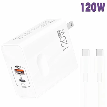 120W GaN USB C şarj QC3.0 hızlı şarj cep telefonları şarj PD 10A tipi C kablo iPhone Xiaomi Samsung hızlı şarj