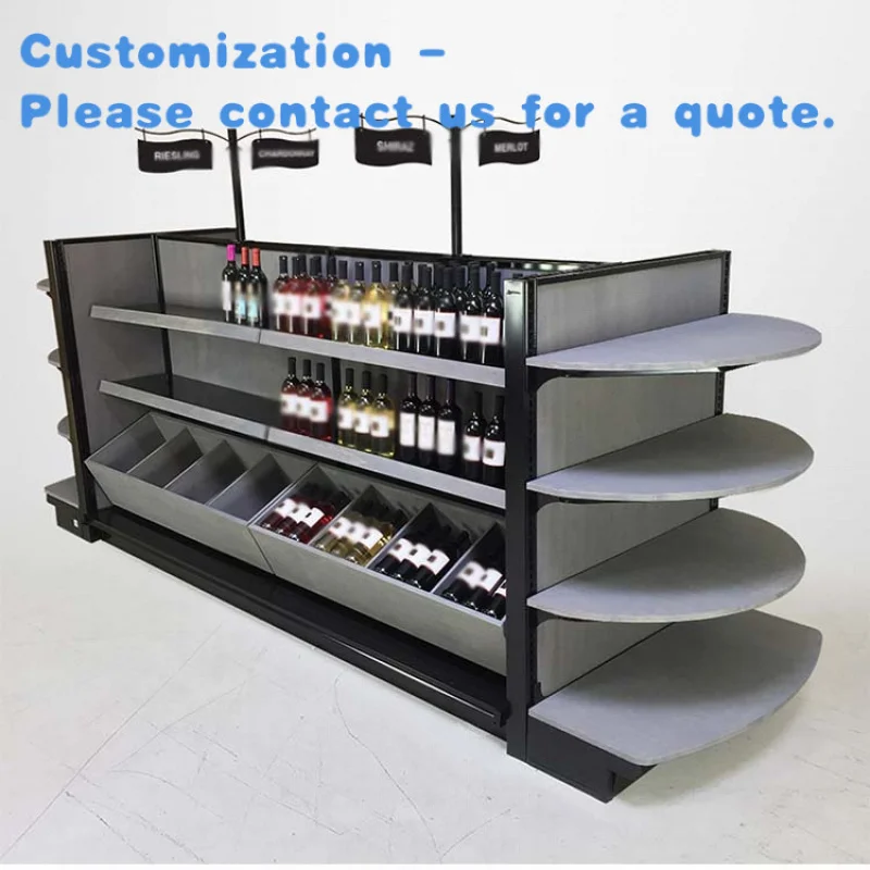 

custom.Commercial Wine Rack Liquor Store Display Shelving