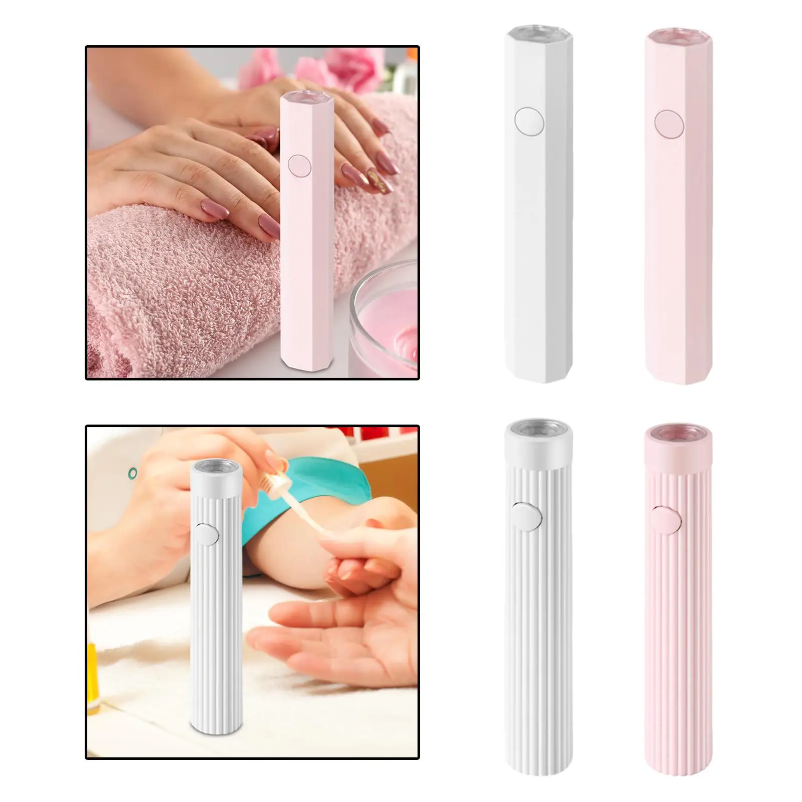 Handheld LED Nail Light USB 2 Speed Curing Nail Gels Mini Nails Light for DIY