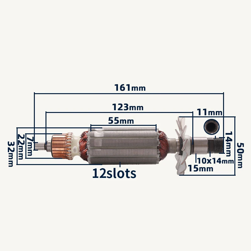 AC220-240V Armature Stator Accessories for Makita 3703 Trimmer Armature Rotor Anchor Stator Coil Replacement Parts