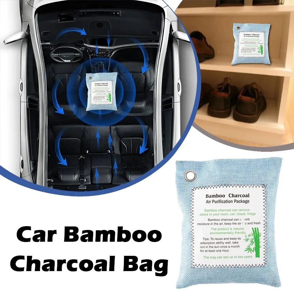 1PC Bamboo Charcoal Bag Aldehydes Deodorizing Mildew Proof Car Home Closet Remove Formaldehyde Activated Carbon Bag Air Purifyin