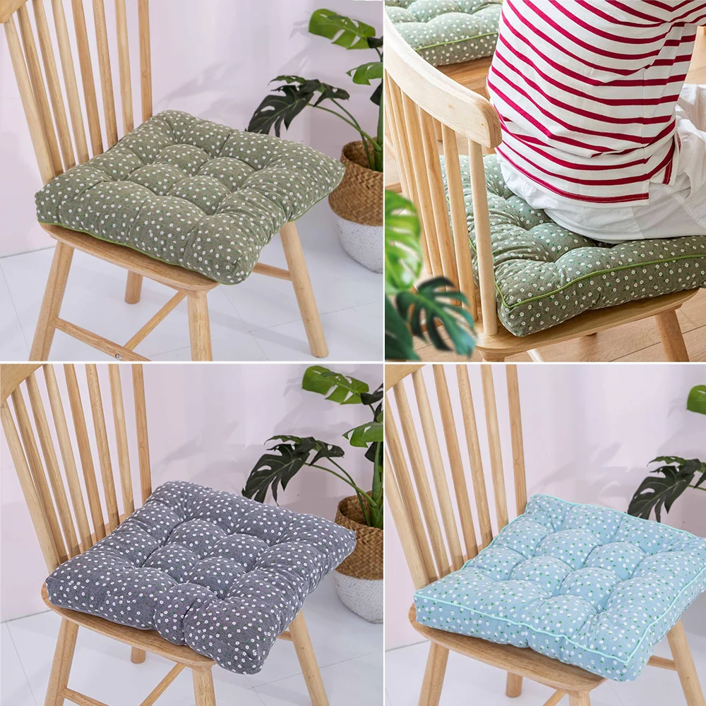 45x45cm Pure Cotton INS Style Thicker Square Chair Soft Pad/Dining Patio Home Office Indoor Outdoor Garden Sofa Buttocks Cushion