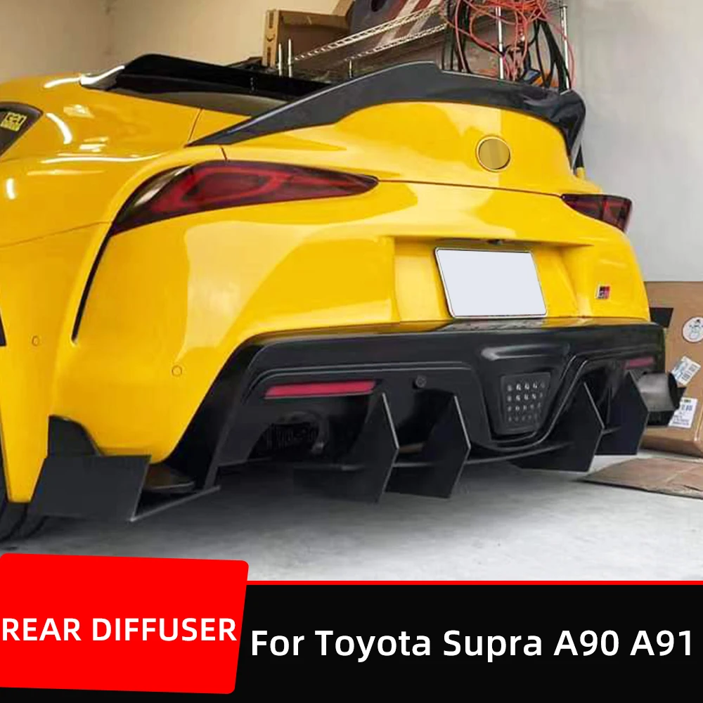 

Rear Bumper Lower Diffuser Lip Spoiler Splitter Chin For Toyota Supra A90 A91 2019 2020 2021 2022 Exterior Accessories Parts