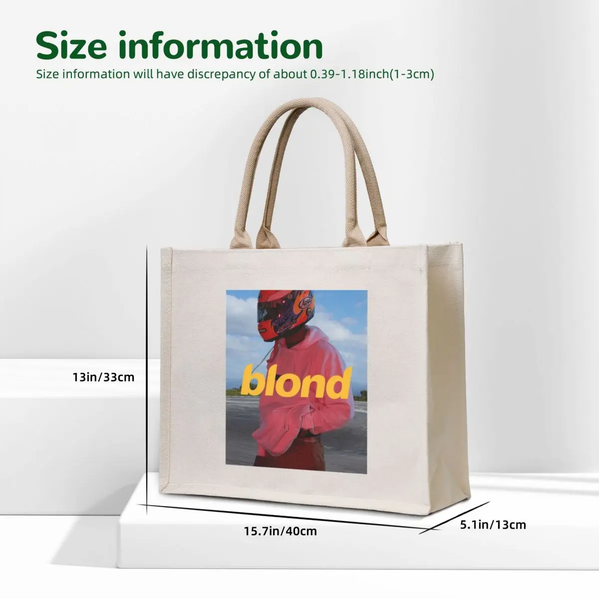 Frank Ocean Poster, Art Print, Etc. - Blonde Aesthetic Tote Bag tote bag men's tote bag woman for beach female