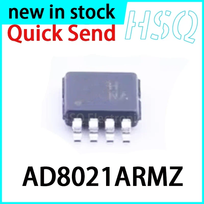 1PCS New AD8021ARMZ AD8021ARM Package MSOP8 Silk Screen HNA Low-noise High-speed Amplifier IC Patch