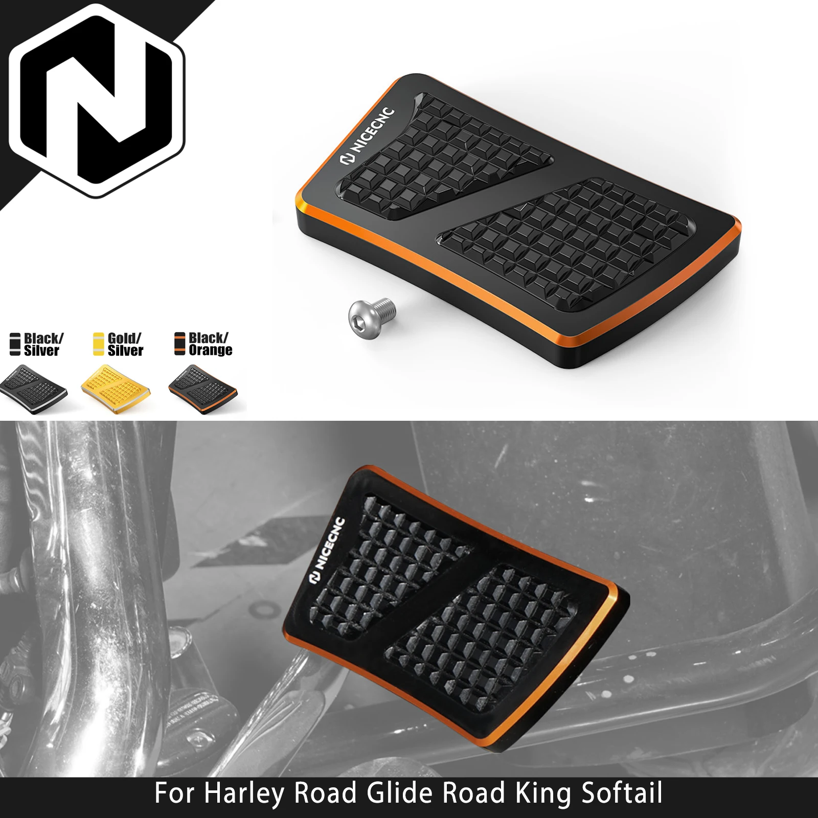 

Brake Pedal Pad For Harley Street Glide FLHX Road Glide FLTRX /Special Road King Electra Glide Ultra Limited Freewheeler FLRT