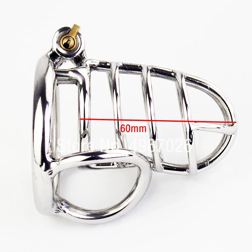 Stainless Steel Male Chastity Device Cock Cage With Scrotum Bondage Ring Penis Lock Sex Toys For Men Adult Game