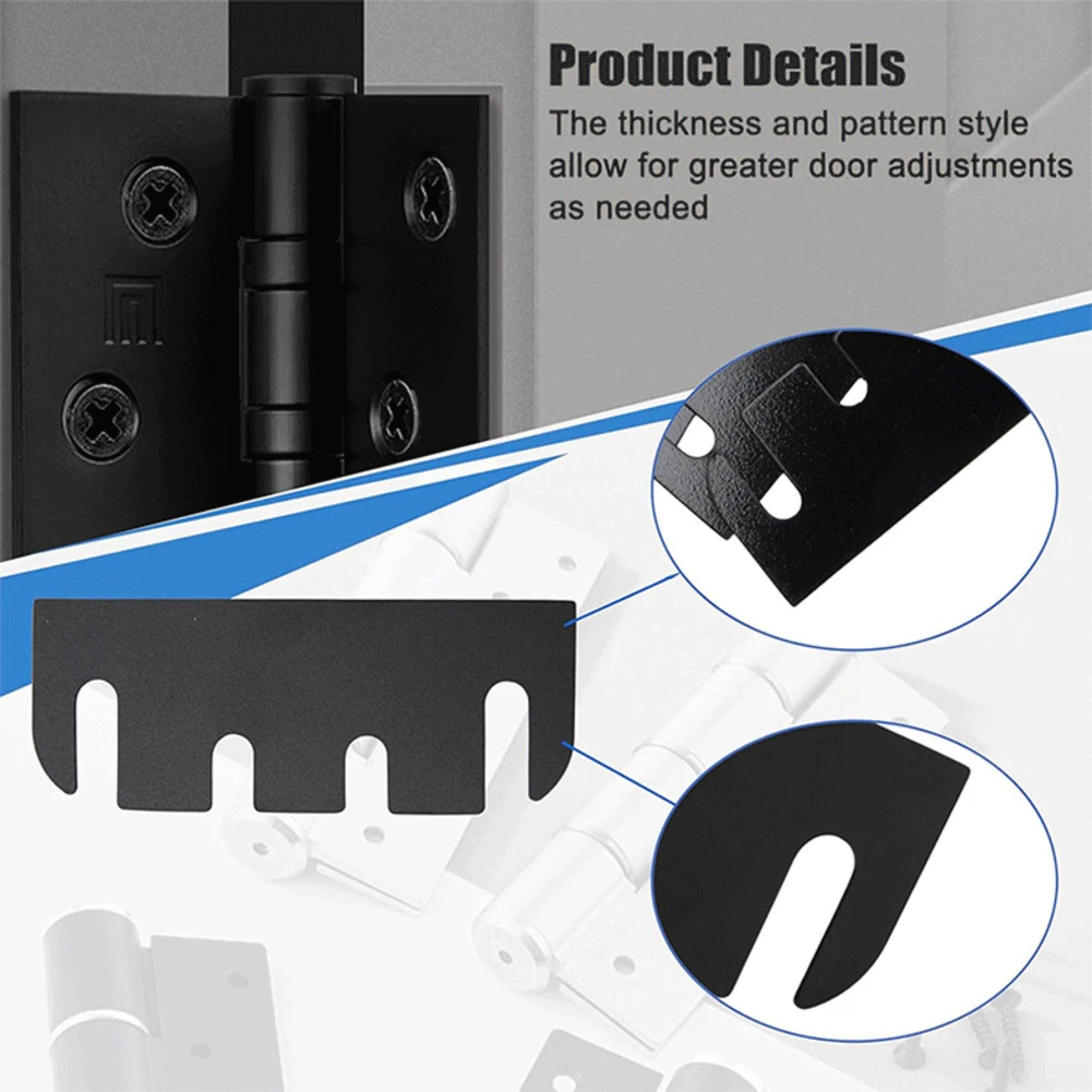 10 Piece For Door Hinge Shims for For Door Gap For Filling 4 Inch PVC Shims Designed for Repairing and Aligning For Doors