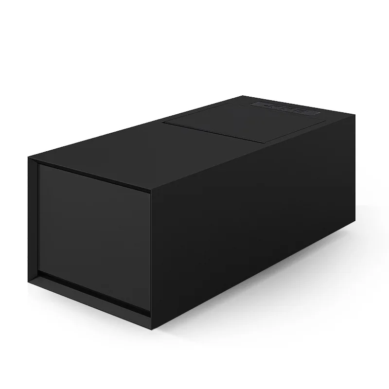 Italian minimalist sofa side few cracks middle coffee table locker