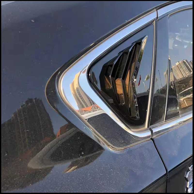 

Car Styling For Nissan Altima 2013-2018 Rear Door Triangular Window Blind Shades Louver Decorative Frame Cover Trim Accessories