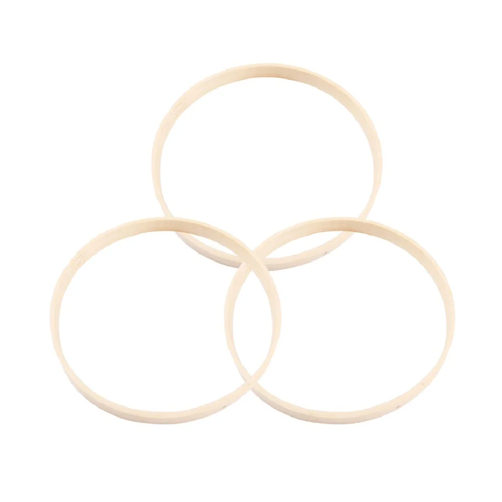 

12Pcs Round Dreamcatcher Ring 10Cm DIY Bamboo Hoop for Handmade Crafts Mandala Decor Wall Art String Frame Home Decoration