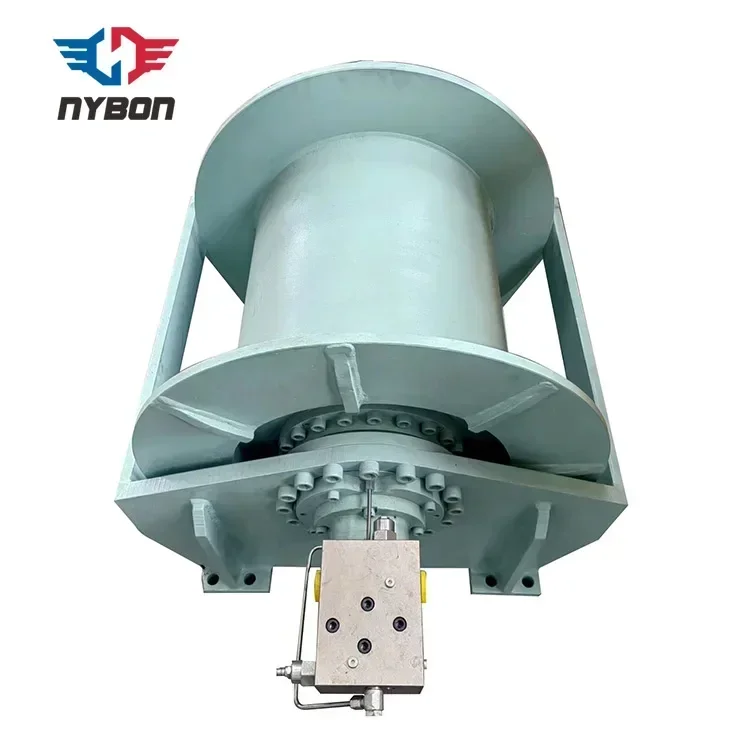 Different Types Cable Drum Dredger Pulling Operation Marine Single Drum Hydraulic Capstan Winch 20 Ton