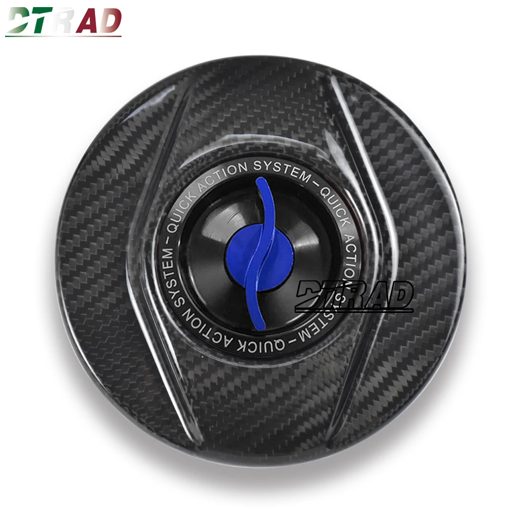 GSXR1000 2003-2023 For SUZUKI GSXR 600 750 GSXS 1000 250R DL650 V-Strom SV 650S Carbon Fiber Keyless Fuel Tank Cap Gas Oil Cover