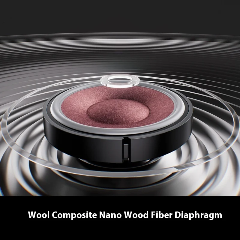 FiiO FT13 سماعة رأس مغلقة من الخلف فوق الأذن من الألياف المركبة ذات غشاء سلكي هاي فاي سماعات أذن من خشب اللوج الأرجواني للاستوديو