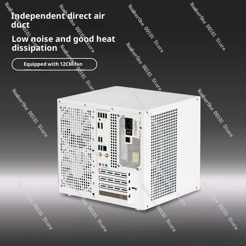 8Bay NAS Chassis MATX Case Sagittarius Dual Chamber PC Case with Backplane for UNRAID AIO Home Server Gaming Build