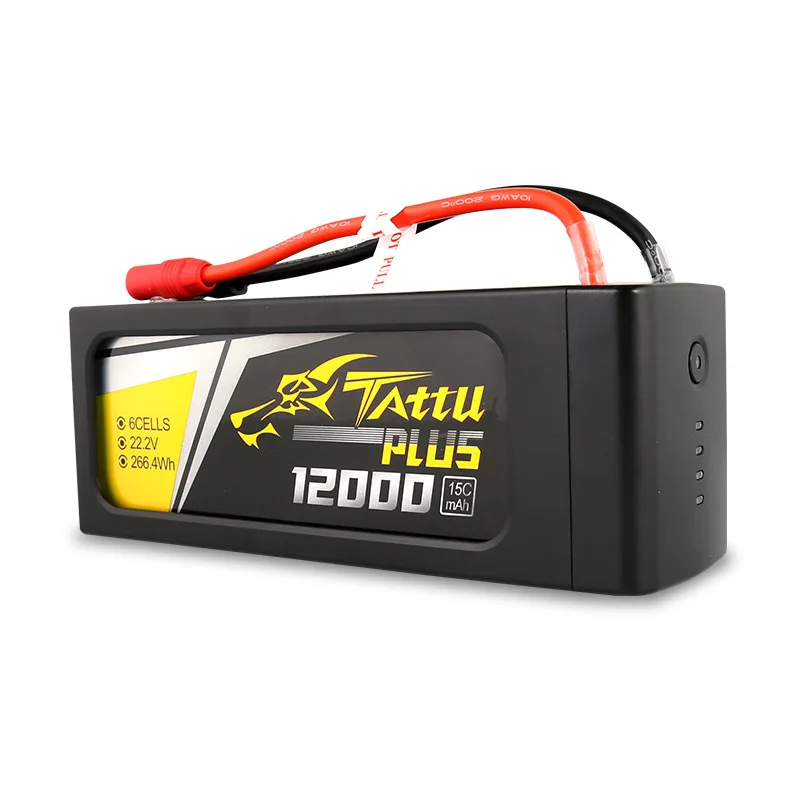 Tattu Plus inteligentny 12000mAh 15C 22.2V 6S 1P bateria Lipo TATTU inteligentna bateria do drona do opryskiwacz rolniczy