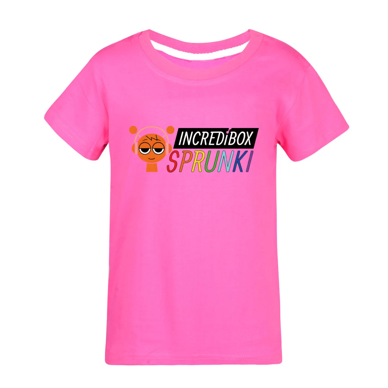 Spunki Incredibox Music Song Children's Short Sleeve T-Shirt Horror Game Tops Cartoon Clothes Tees Girls Boys Kids