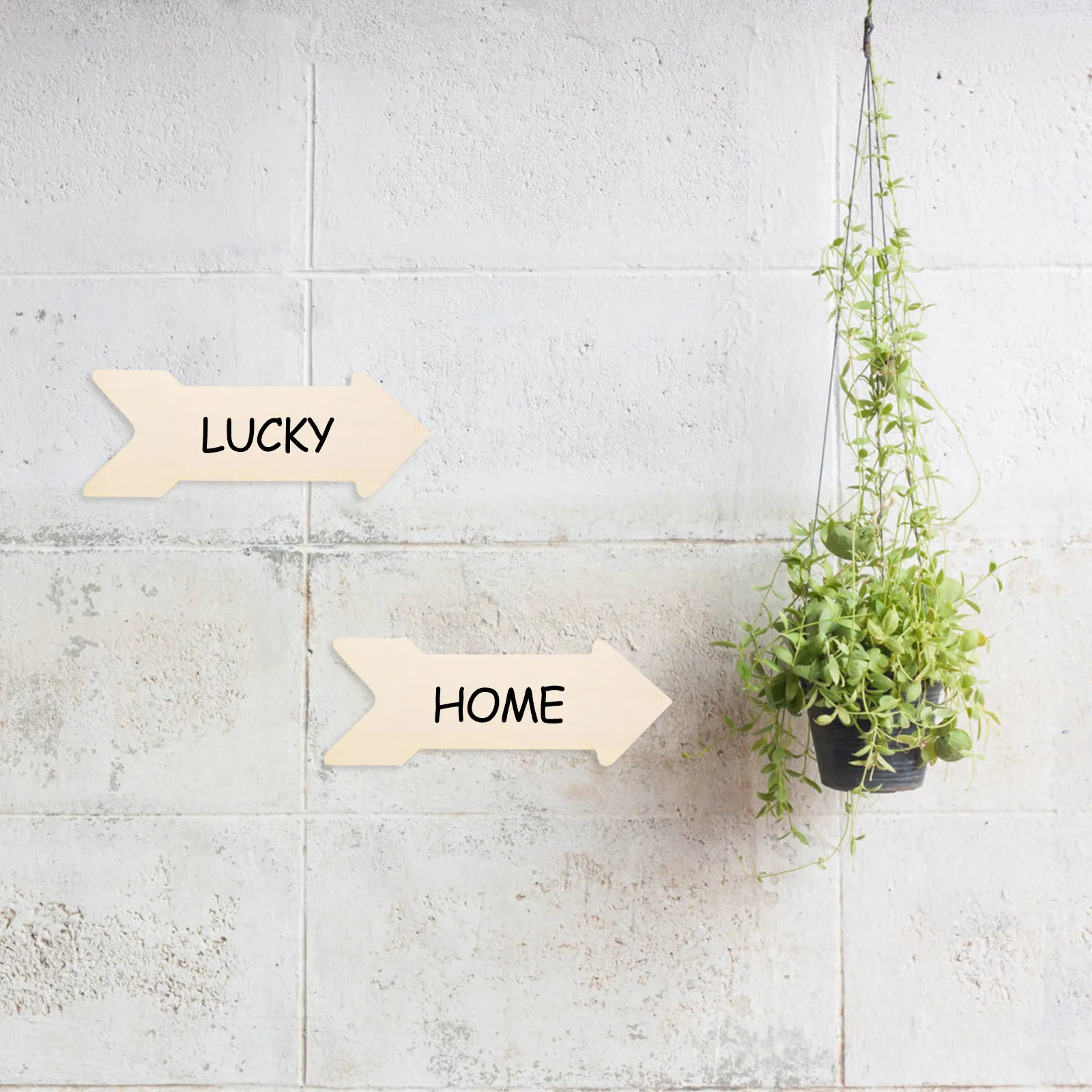8Pcs Blank Wood Arrow Signs Unfinished Craft Plaques DIY Rustic Wall Decoration for Home Farmhouse Office Garden
