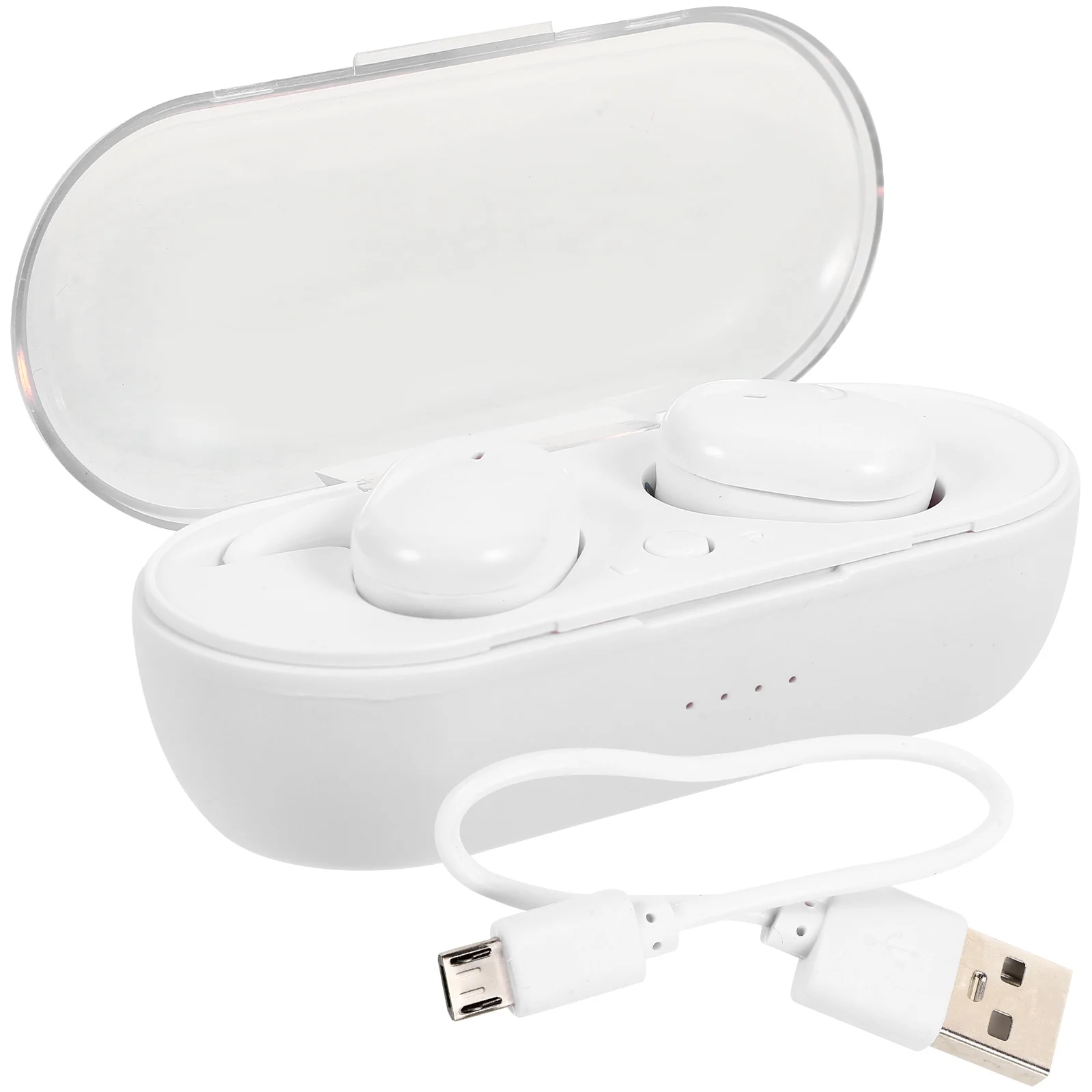 

Wireless Earbuds Headphones Noise Canceling Waterproof Sweatproof Clear Wireless Earphones Sound Automatic Connection