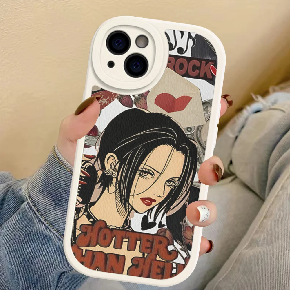 Anime Nana Osaki Phone Case Hard Leather For iPhone 14 13 12 Mini 11 14 Pro Max Xs X Xr 7 8 Plus Fundas