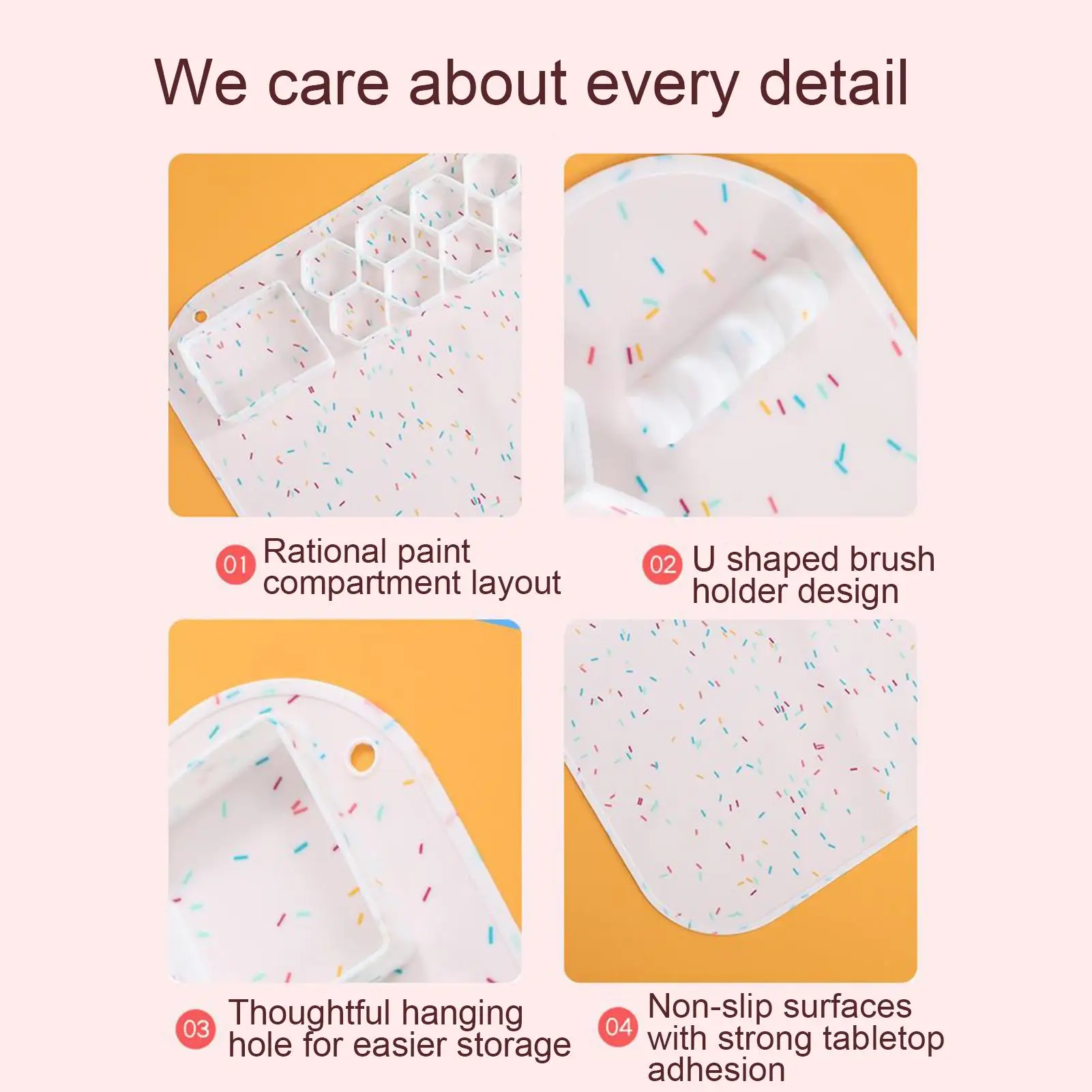 

Силиконовый коврик для рисования, коврик для художника, станция для рисования с чашкой, антипригарный лоток для краски, палитра, инструмент для литья ювелирных изделий из смолы для глины