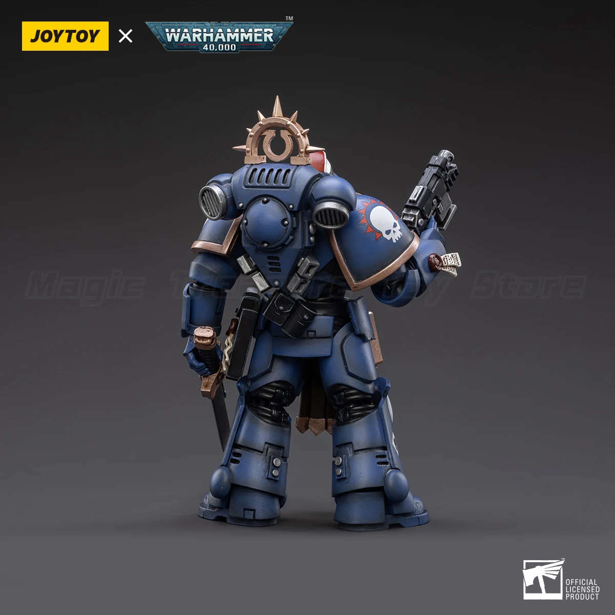 【متوفر】 JOYTOY 1/18 شخصية الحركة Warhammer 40k Ultramarines Primaris Lieutenant Amulius Toys هدايا