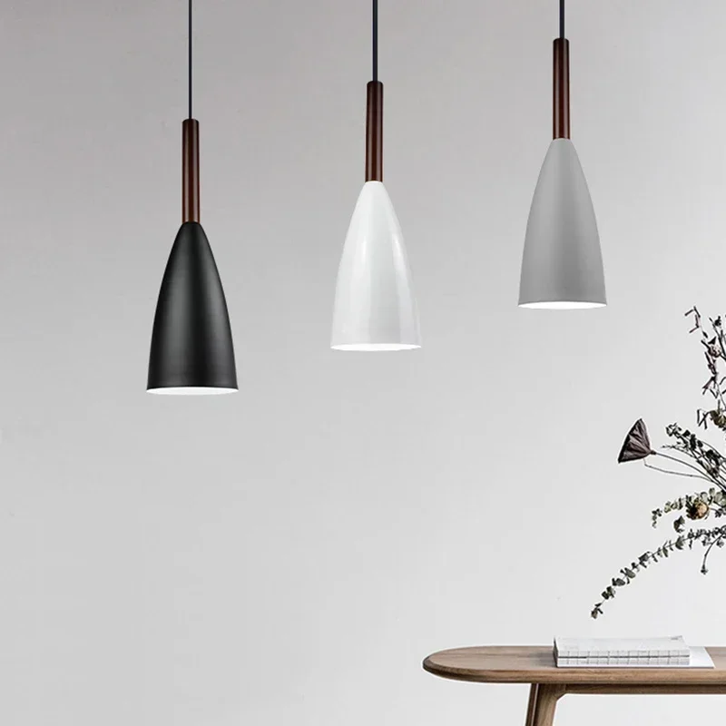 

SANDYHA Modern Single Head Small Pendant Lights LED Kitchen Bedroom Dining Room Bar Table Furniture Simple Fashion Hanging
