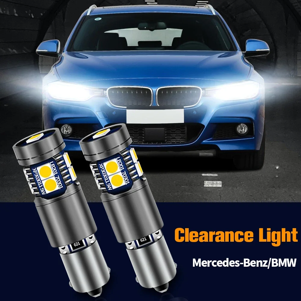 

Светодиод 클리어 коммерческие 라이트 H6W BAX9S 64132 Canbus, BMW F20 F21 F23 F22 F87 F30 F80 F34 F31 X5 E53 메르세데스 embali츠 C208 W210 S210, 2 미