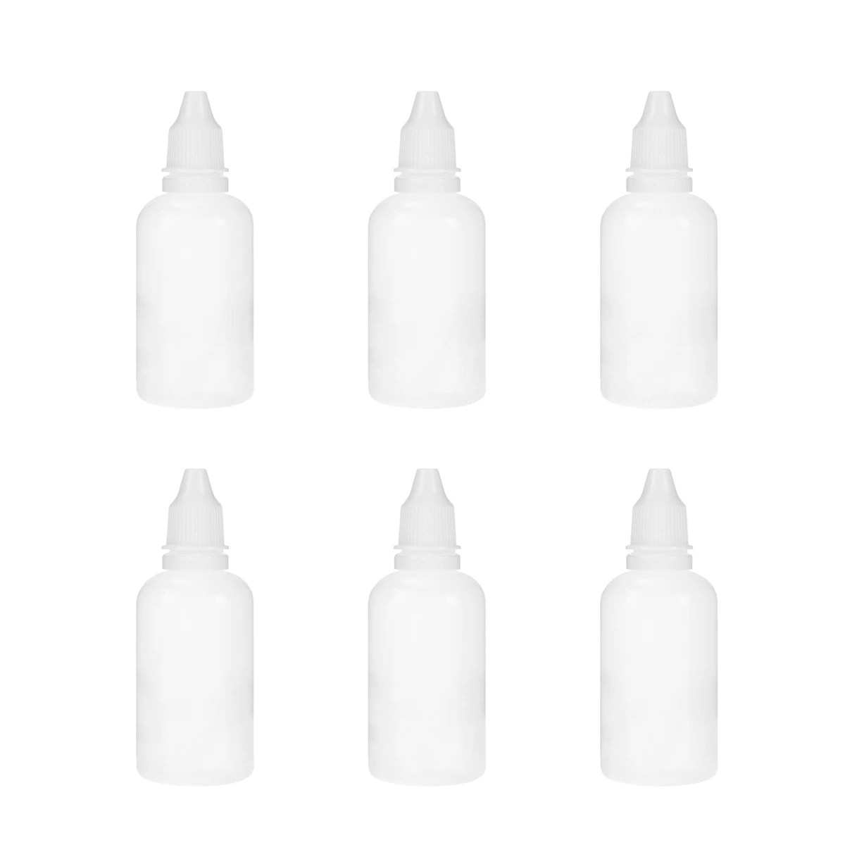 

10pcs Eye Drops Bottled Liquid Container Empty Squeezable Dropper Plastic 50ml Dispenser Bottle for Solvents Light Oils Paint