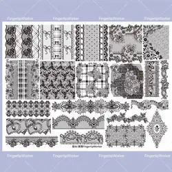 1PC Flowers Nail Stamping Plates Leaf Floral Butterfly Line Printing Stencil Nail Stamp Templates Nail Art Tools