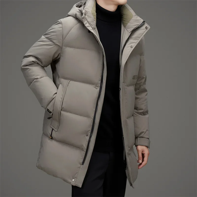 COZOK piumino da uomo di lusso abbigliamento firmato uomo giacca invernale da uomo piumino d'anatra imbottitura maschile manica lunga cappotto Casual da uomo