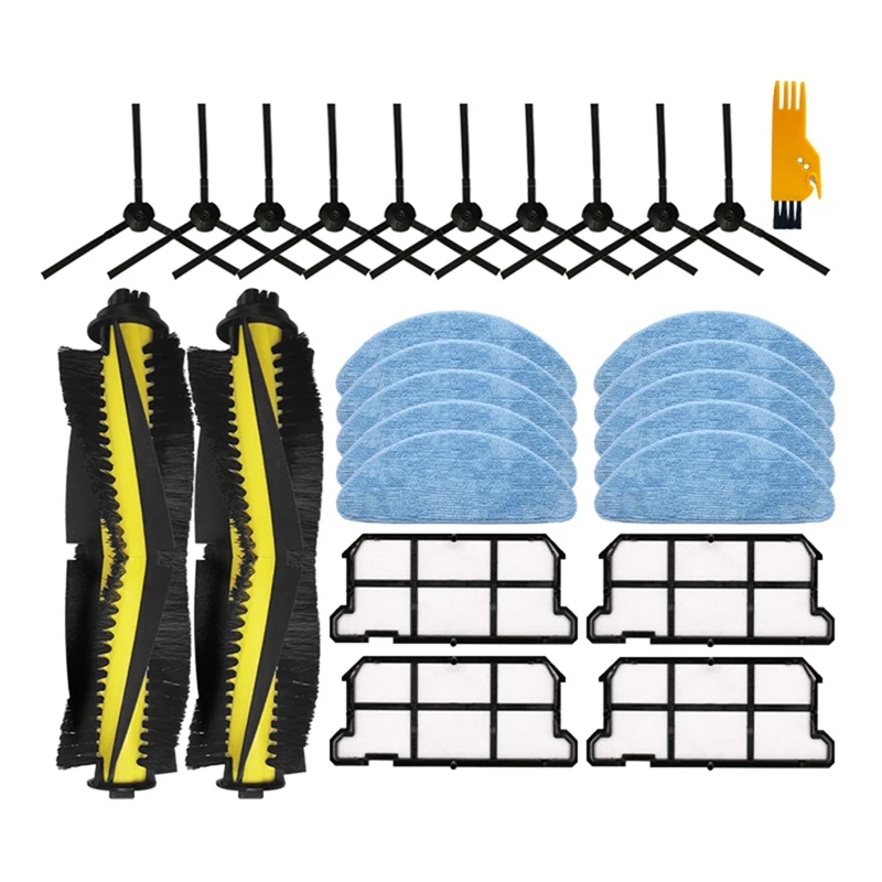 Pièces de gril de vadrouille de filtre de brosse latérale de rouleau d'aspirateur de robot de Chuwi Ilife V7 / V7s / V7s Pro V7s Plus
