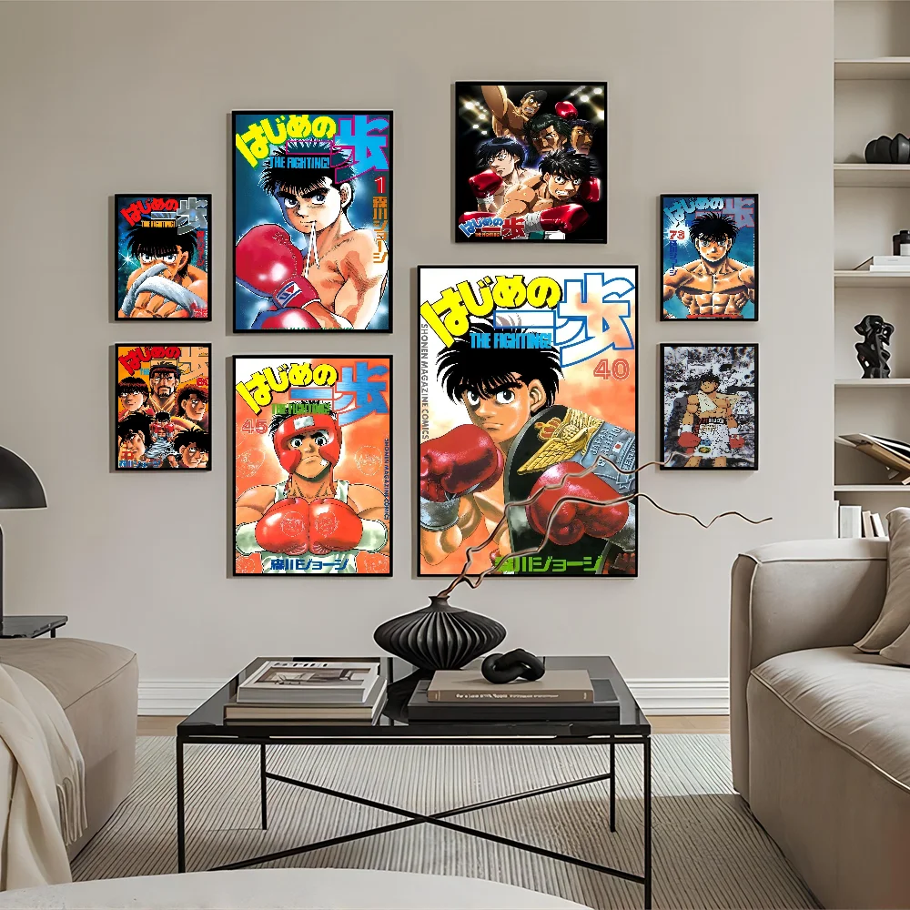 Hajime No Ippo Anime Good Quality Prints And Posters Waterproof Paper Sticker Coffee House Bar Posters Wall Stickers