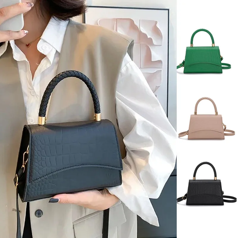 Однотонные женские модные дизайнерские сумки, сумки с ручками для женщин, повседневные сумки через плечо, роскошная дизайнерская сумка
