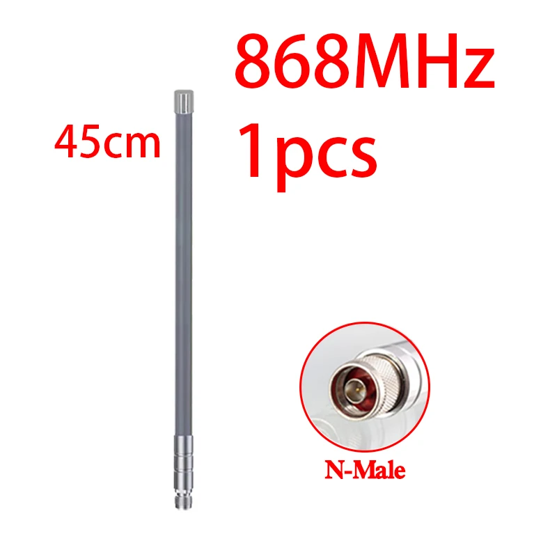 GIZONT Lorawan 868MHz 915MHz Antenna N-type Outdoor OMNI Gray Fiberglass Antenna For Meshtastic Helium Miner Hotspot Antenna view 3