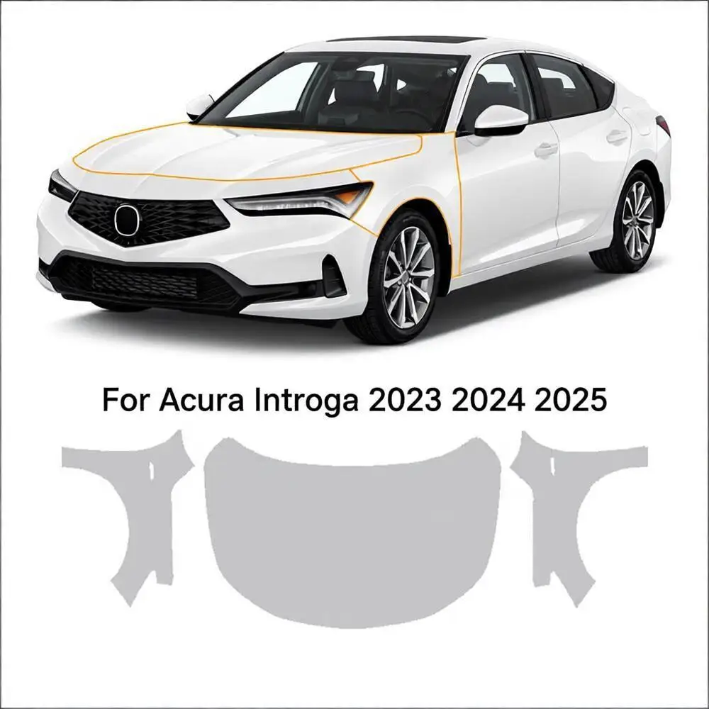 

For Acura Integra 2023-2025 TPU Bumper Hood Scratch-Resistant Self-Healing Paint Protection Film Invisible Pre-cut PPF ﻿Kit