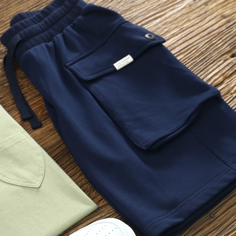 الأمريكية Sle عادية محبوك ort السراويل الرجال الصيف ملابس العمل فضفاضة خمس نقاط السراويل مستقيم الساق الشباب الطاقة Sle #4