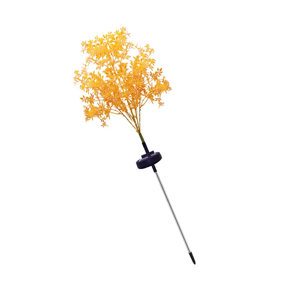 

1pc Solar Plant Shaped Lamp Waterproof Led Lawn Garden Yard Outdoor Solar Light Decorative Light For Driveway Terrace Garden